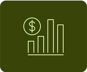 Money graph icon